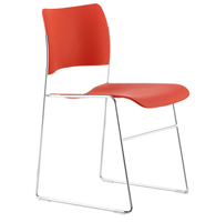 40/4 plastic seat and back, chair manufactured by Howe