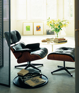 Eames lounge and ottoman